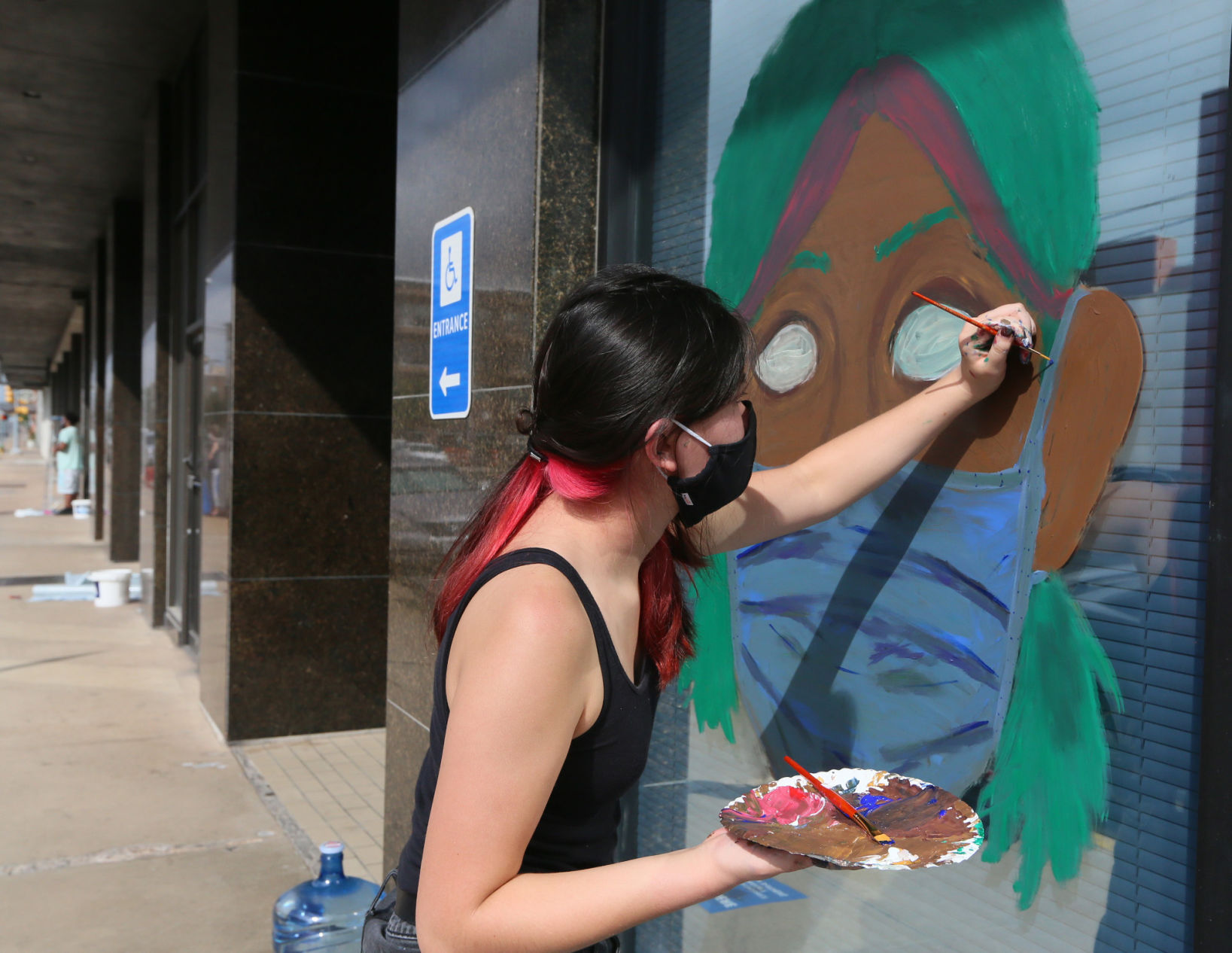 Mask mural